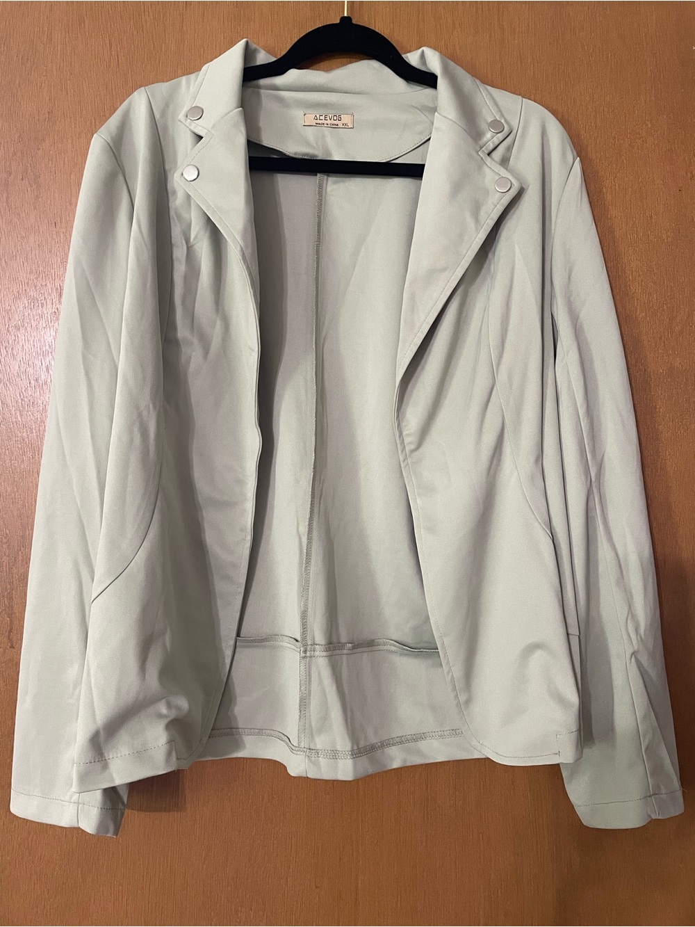 Acevog Women's Sage Open-Front Moto Blazer